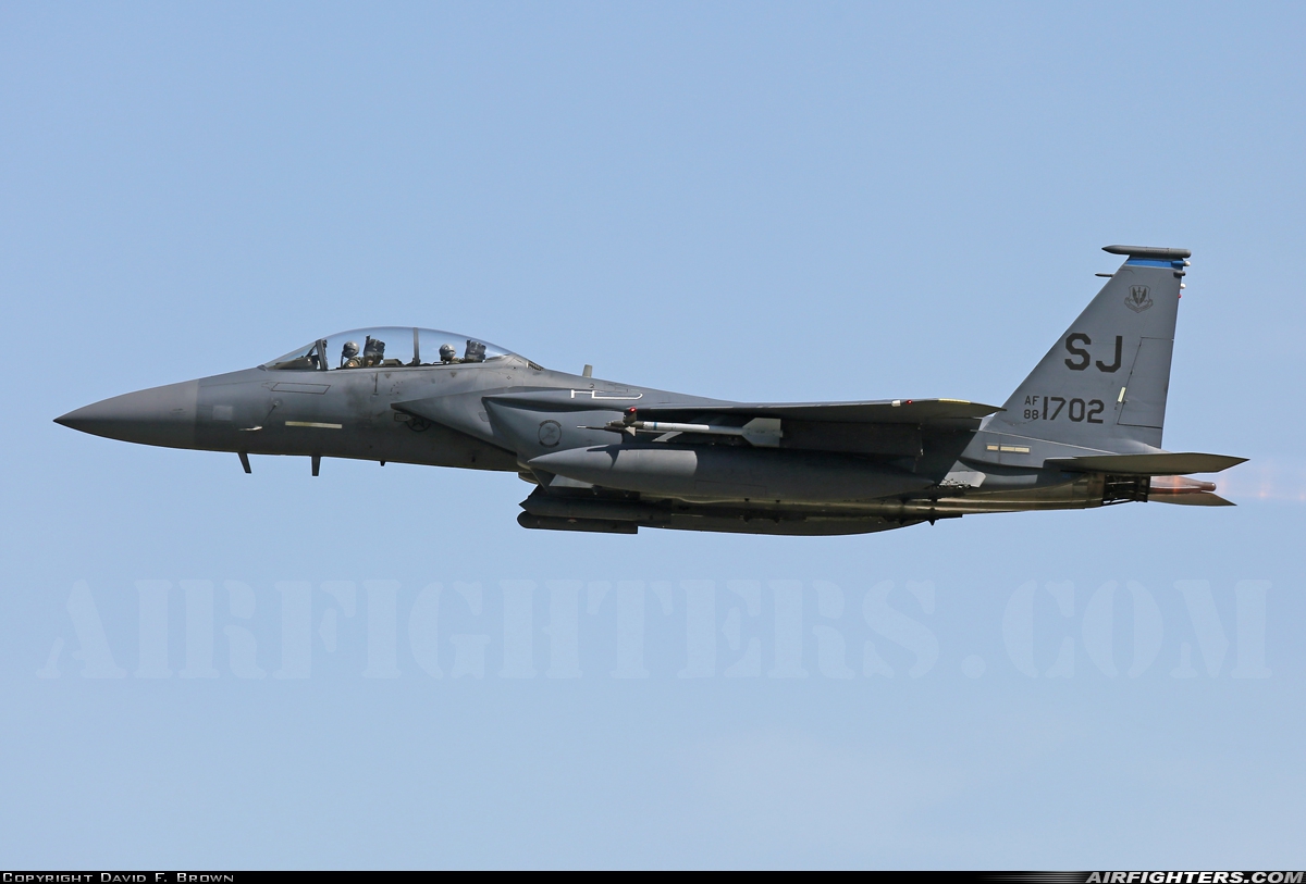 USA - Air Force McDonnell Douglas F-15E Strike Eagle 88-1702 at Goldsboro - Seymour Johnson AFB (GSB / KGSB), USA