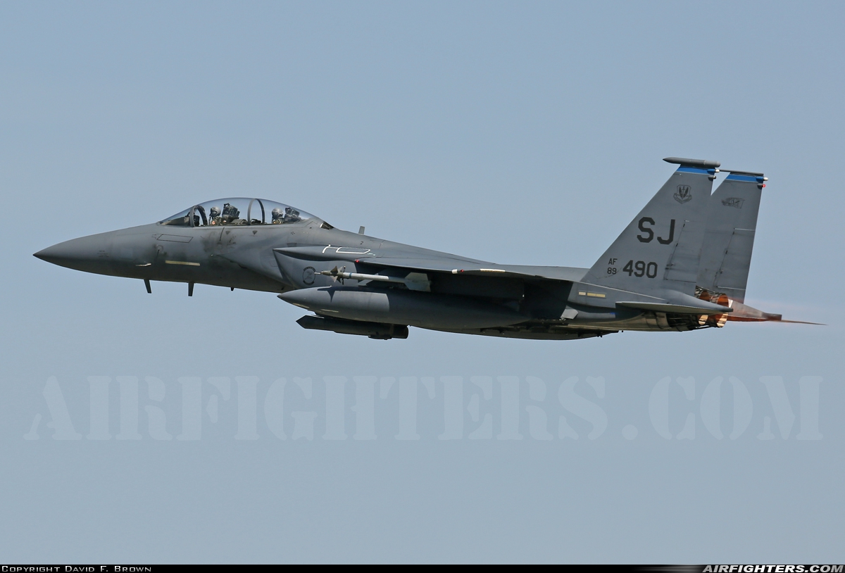 USA - Air Force McDonnell Douglas F-15E Strike Eagle 89-0490 at Goldsboro - Seymour Johnson AFB (GSB / KGSB), USA