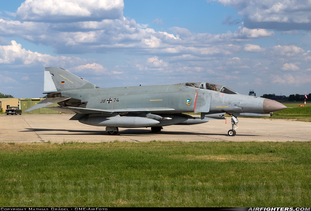 Germany - Air Force McDonnell Douglas F-4F Phantom II 38+74 at Neuburg - Zell (ETSN), Germany