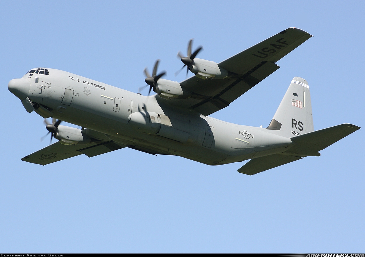 USA - Air Force Lockheed Martin C-130J-30 Hercules (L-382) 15-5822 at Leeuwarden (LWR / EHLW), Netherlands
