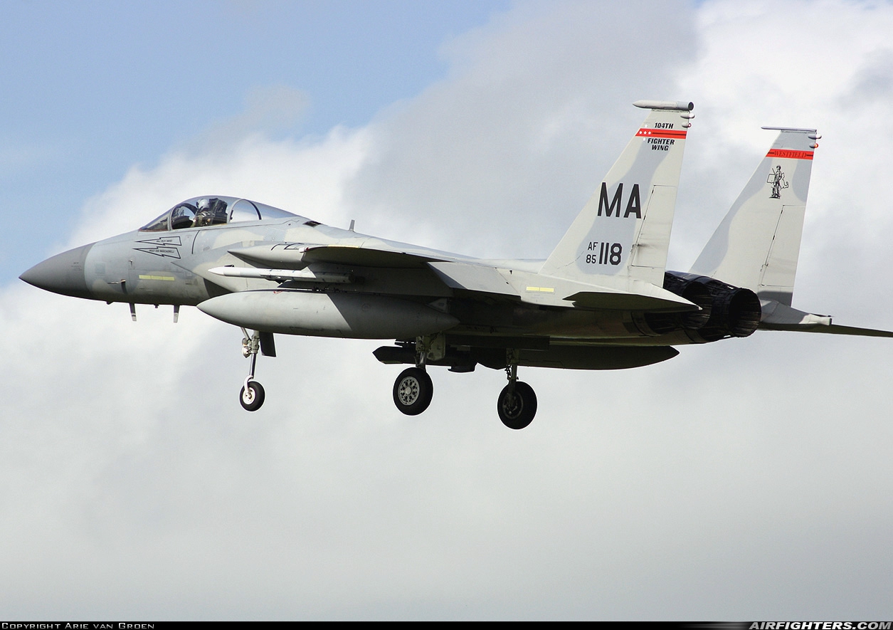 USA - Air Force McDonnell Douglas F-15C Eagle 85-0118 at Leeuwarden (LWR / EHLW), Netherlands