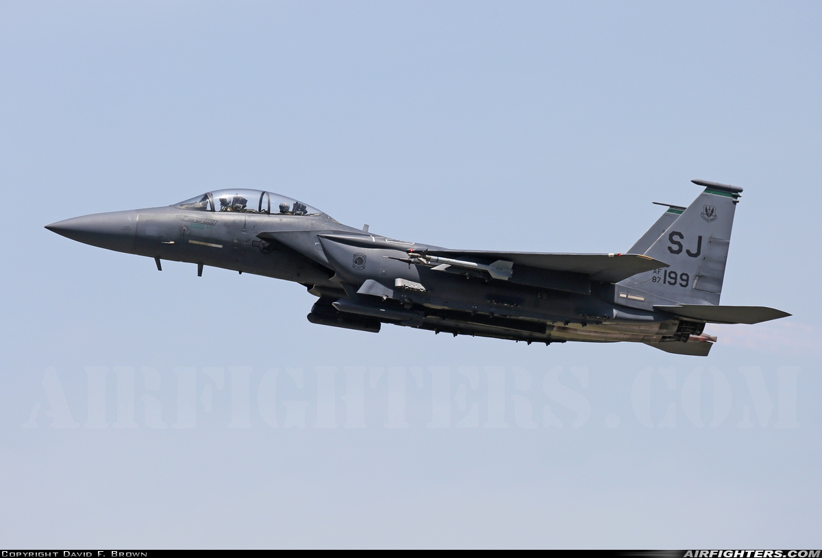 USA - Air Force McDonnell Douglas F-15E Strike Eagle 87-0199 at Goldsboro - Seymour Johnson AFB (GSB / KGSB), USA