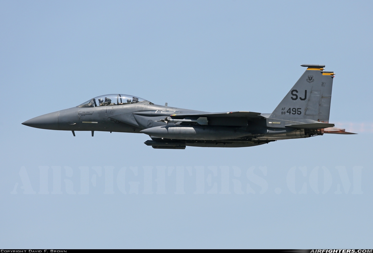 USA - Air Force McDonnell Douglas F-15E Strike Eagle 89-0495 at Goldsboro - Seymour Johnson AFB (GSB / KGSB), USA