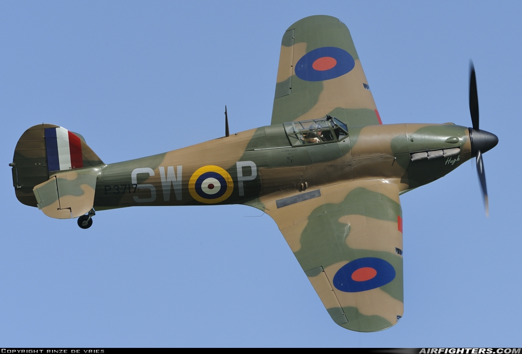 Private Hawker Hurricane IIa G-HITT at Old Warden - Biggleswade, UK