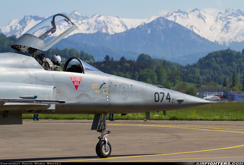 Switzerland - Air Force Northrop F-5E Tiger II J-3074 at Emmen (EML / LSME), Switzerland