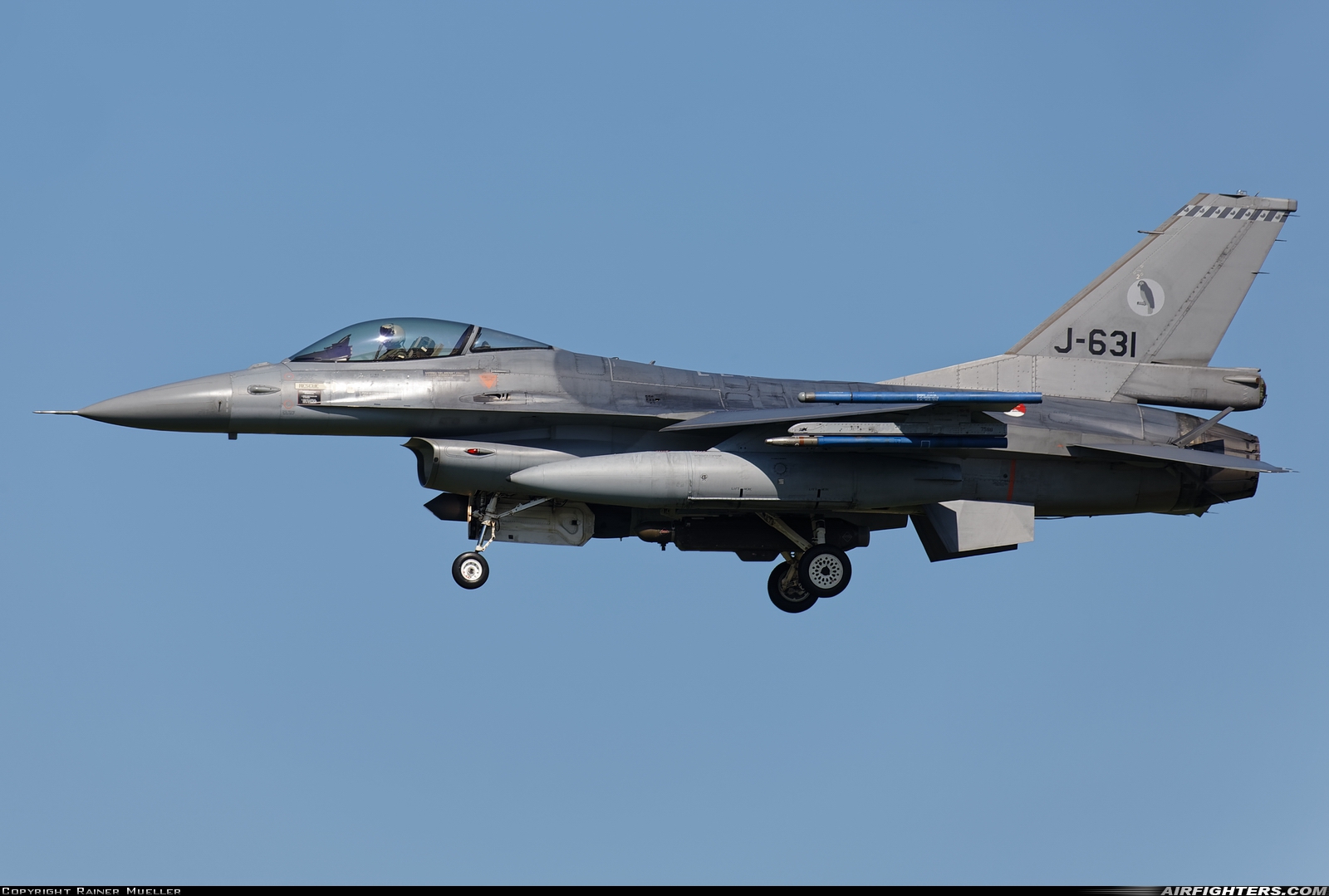 Netherlands - Air Force General Dynamics F-16AM Fighting Falcon J-631 at Leeuwarden (LWR / EHLW), Netherlands