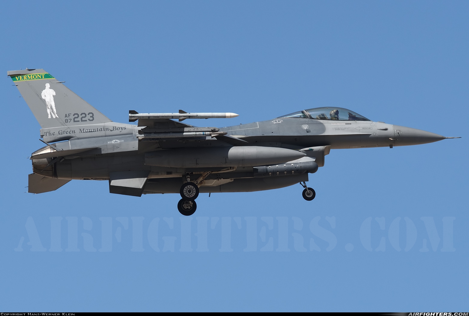 USA - Air Force General Dynamics F-16C Fighting Falcon 87-0223 at Las Vegas - Nellis AFB (LSV / KLSV), USA