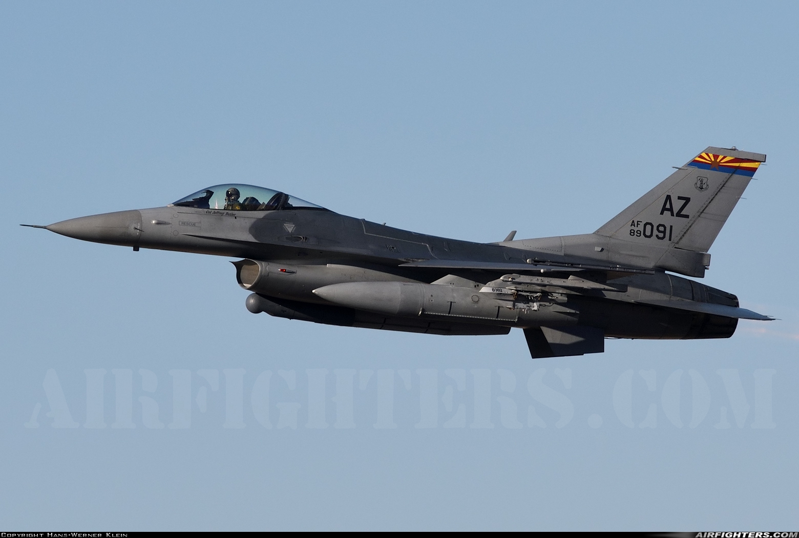 USA - Air Force General Dynamics F-16C Fighting Falcon 89-2091 at Tucson - Int. (TUS / KTUS), USA