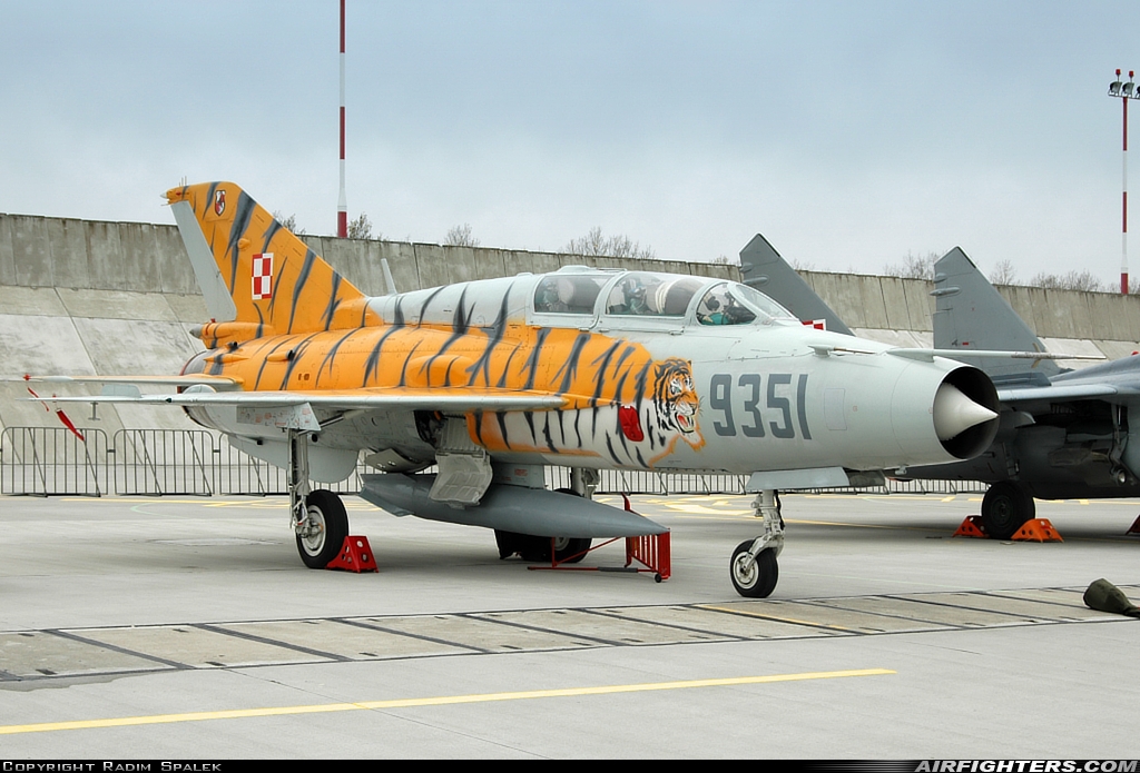 Poland - Air Force Mikoyan-Gurevich MiG-21UM 9351 at Poznan / Krzesiny (EPKS), Poland