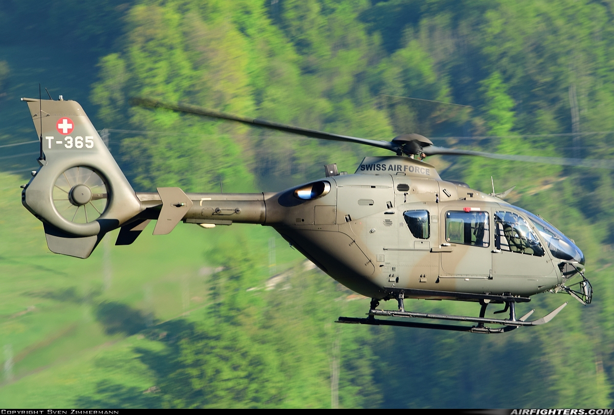 Switzerland - Air Force Eurocopter TH05 (EC-635P2+) T-365 at Alpnach (LSMA), Switzerland
