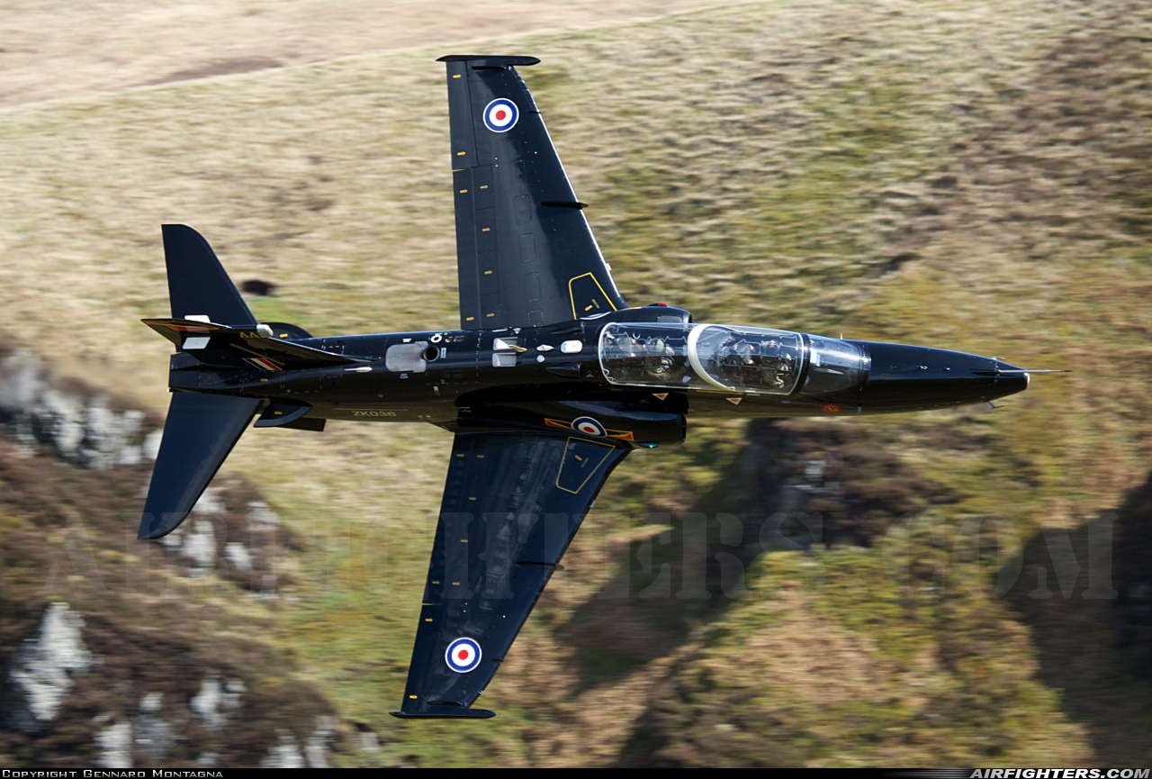 UK - Air Force BAE Systems Hawk T.2 ZK036 at Off-Airport - Machynlleth Loop Area, UK