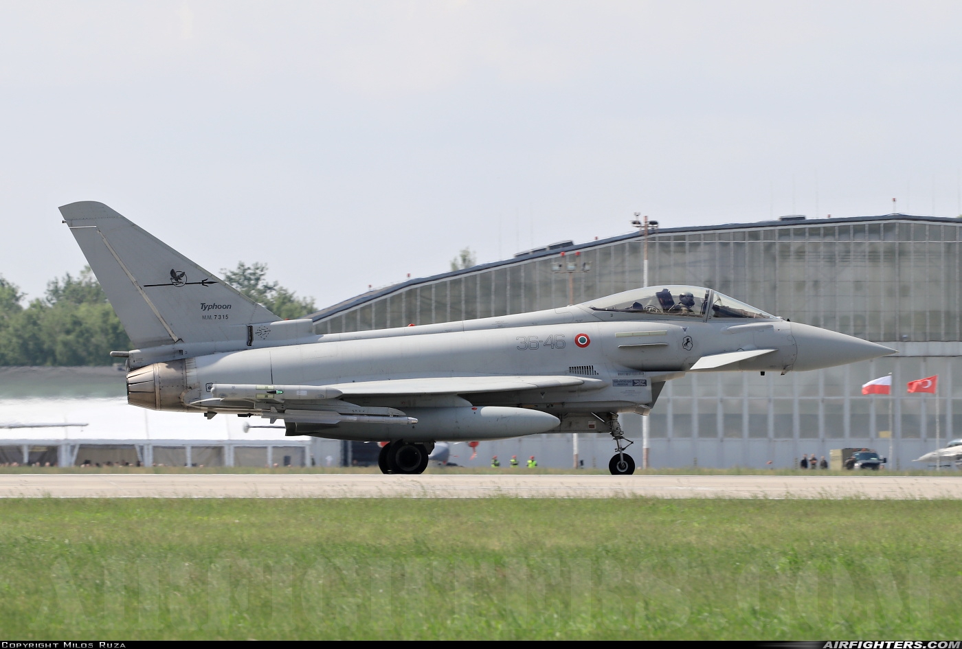 Italy - Air Force Eurofighter F-2000A Typhoon (EF-2000S) MM7315 at Poznan / Krzesiny (EPKS), Poland