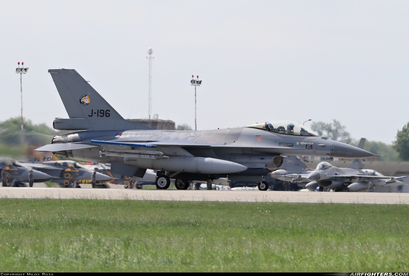 Netherlands - Air Force General Dynamics F-16AM Fighting Falcon J-196 at Poznan / Krzesiny (EPKS), Poland