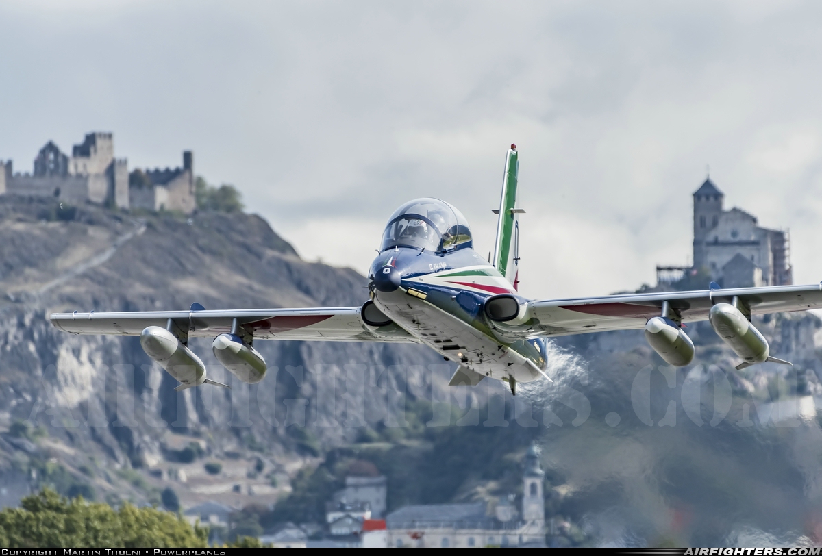 Italy - Air Force Aermacchi MB-339PAN MM55053 at Sion (- Sitten) (SIR / LSGS / LSMS), Switzerland