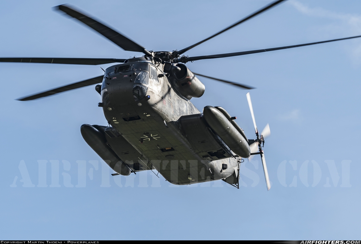 Germany - Air Force Sikorsky CH-53GS (S-65) 84+45 at Sion (- Sitten) (SIR / LSGS / LSMS), Switzerland