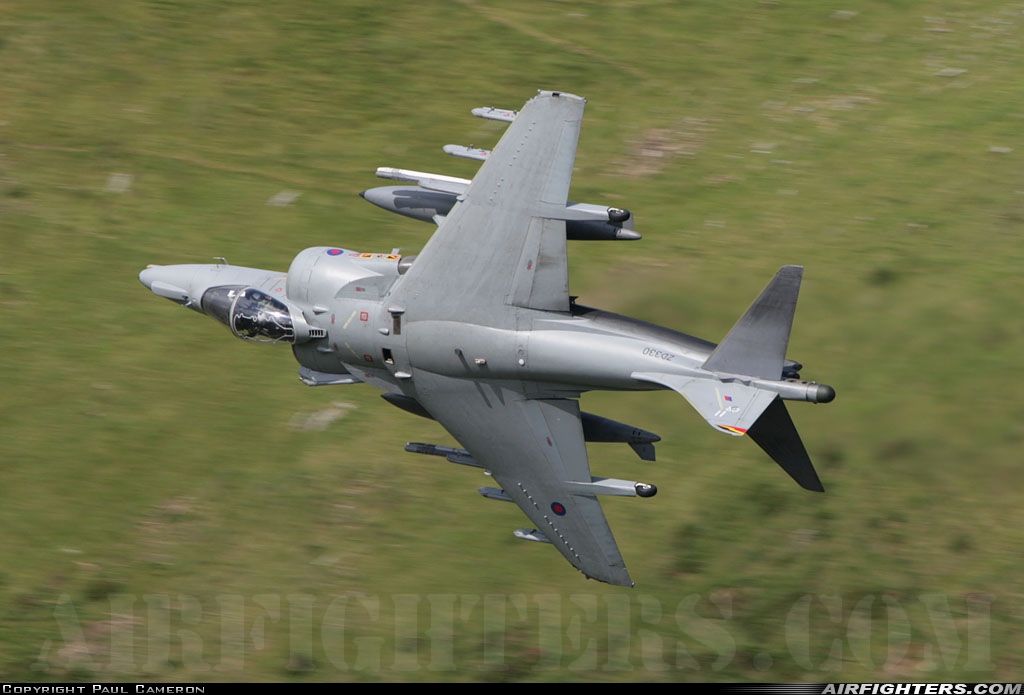 UK - Air Force British Aerospace Harrier GR.9 ZD330 at Off-Airport - Machynlleth Loop Area, UK