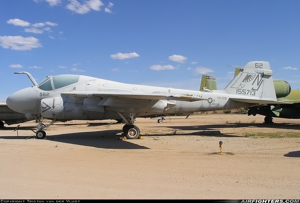 USA - Navy Grumman A-6E Intruder (G-128) 155713 at Tucson - Pima Air and Space Museum, USA