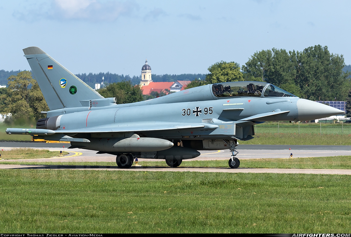 Germany - Air Force Eurofighter EF-2000 Typhoon T 30+95 at Neuburg - Zell (ETSN), Germany