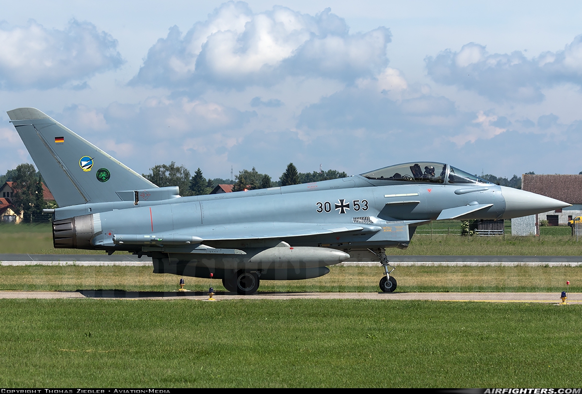 Germany - Air Force Eurofighter EF-2000 Typhoon S 30+53 at Neuburg - Zell (ETSN), Germany