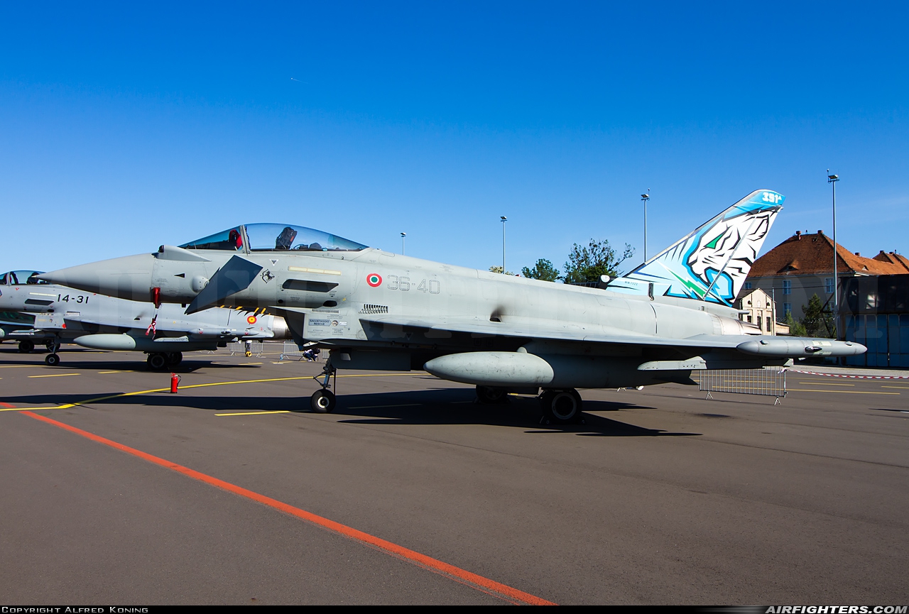 Italy - Air Force Eurofighter F-2000A Typhoon (EF-2000S) MM7322 at Poznan - Lawica (POZ / EPPO), Poland