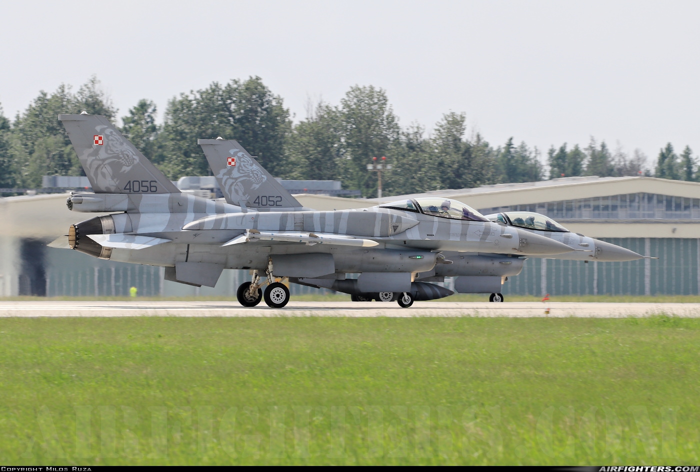 Poland - Air Force General Dynamics F-16C Fighting Falcon 4056 at Poznan / Krzesiny (EPKS), Poland