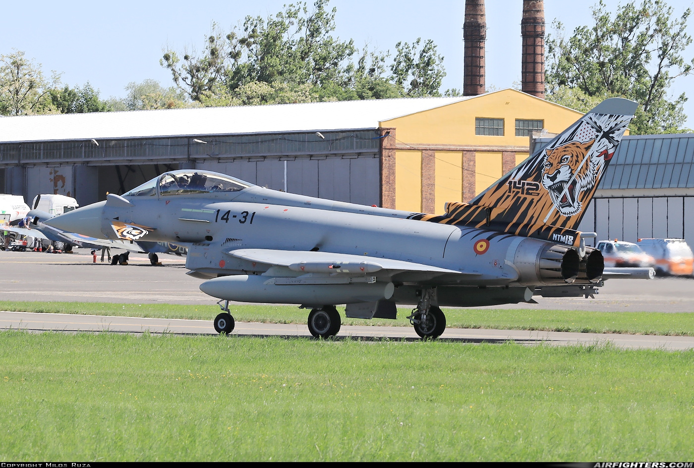 Spain - Air Force Eurofighter C-16 Typhoon (EF-2000S) C.16-71 at Poznan - Lawica (POZ / EPPO), Poland