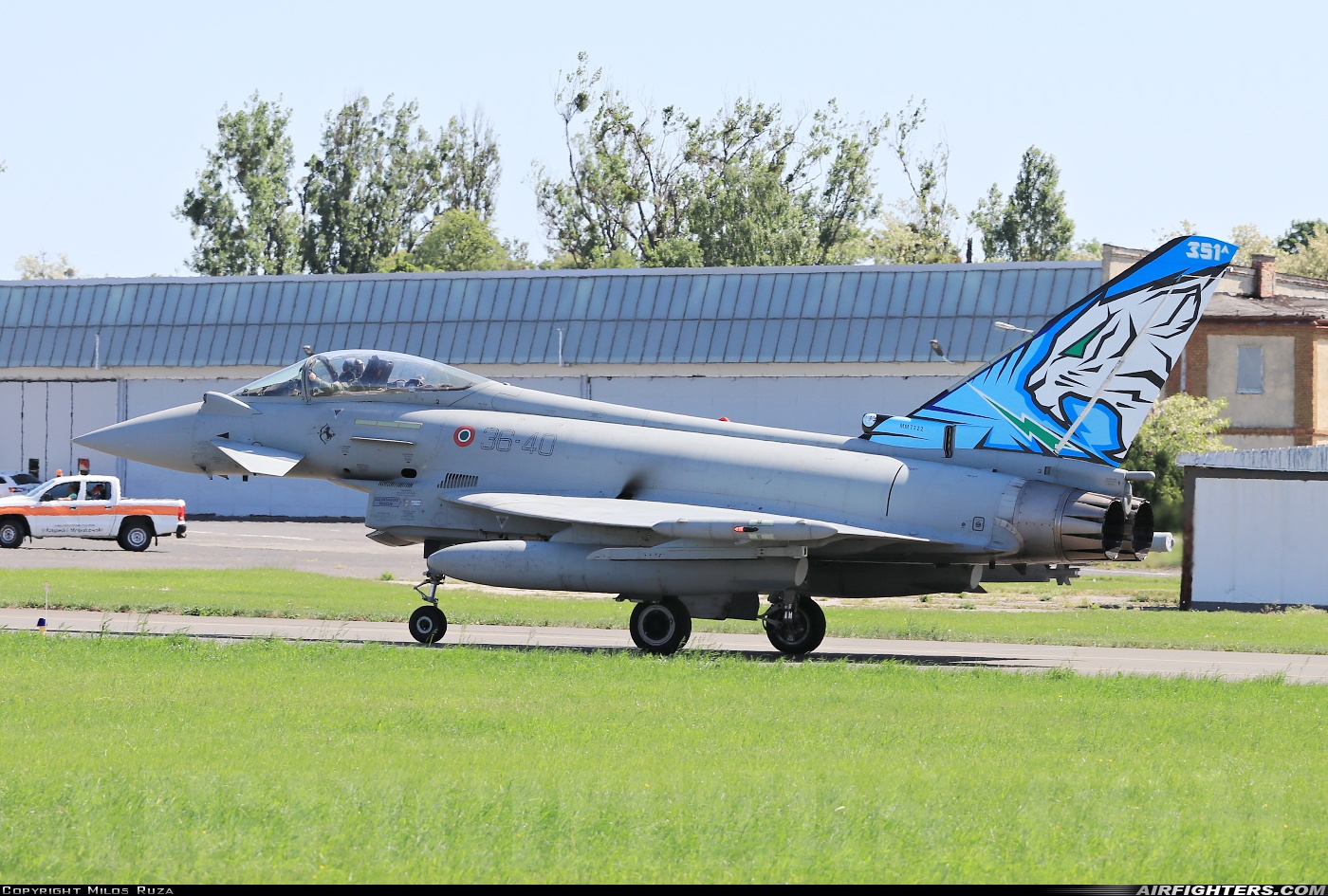 Italy - Air Force Eurofighter F-2000A Typhoon (EF-2000S) MM7322 at Poznan - Lawica (POZ / EPPO), Poland