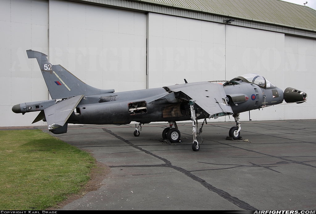 UK - Air Force British Aerospace Harrier GR.7 ZD462 at Cosford (EGWC), UK