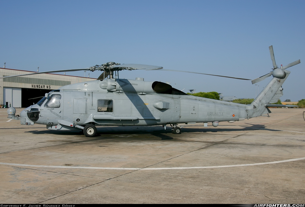 Spain - Navy Sikorsky SH-60B Seahawk (S-70B-1) HS.23-03 at Rota (LERT), Spain