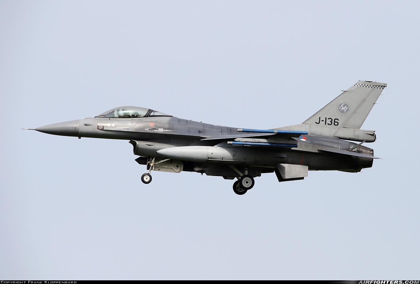 Netherlands - Air Force General Dynamics F-16AM Fighting Falcon J-136 at Leeuwarden (LWR / EHLW), Netherlands