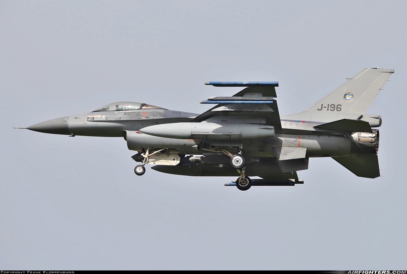 Netherlands - Air Force General Dynamics F-16AM Fighting Falcon J-196 at Leeuwarden (LWR / EHLW), Netherlands
