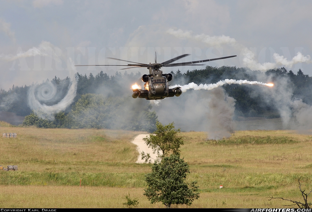 Germany - Army Sikorsky CH-53GS (S-65) 84+42 at Off-Airport - Heuberg Range, Germany