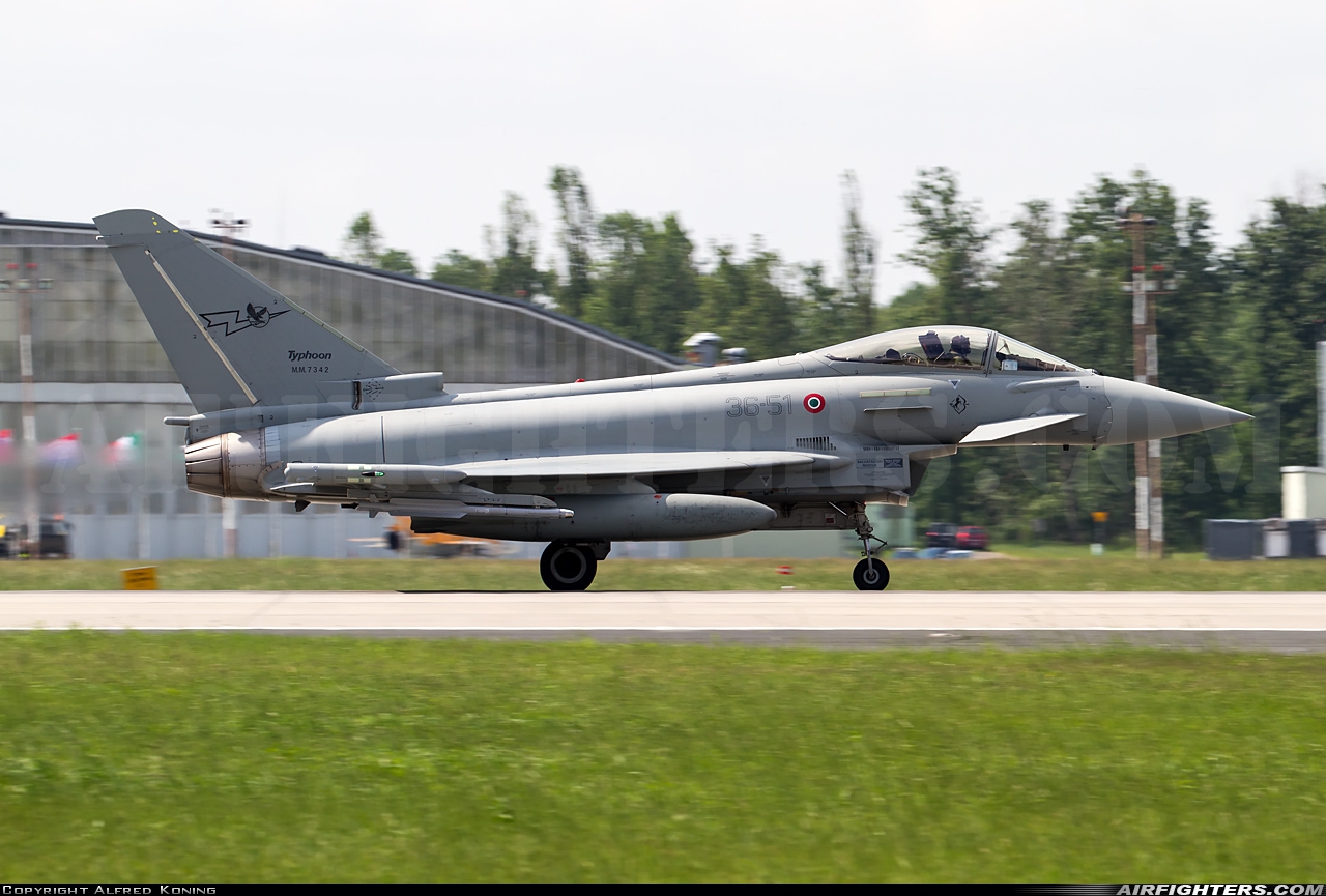 Italy - Air Force Eurofighter F-2000A Typhoon (EF-2000S) MM7342 at Poznan / Krzesiny (EPKS), Poland