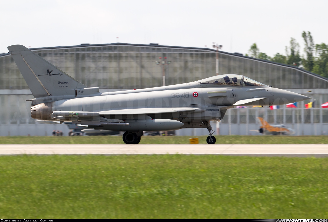 Italy - Air Force Eurofighter F-2000A Typhoon (EF-2000S) MM7315 at Poznan / Krzesiny (EPKS), Poland