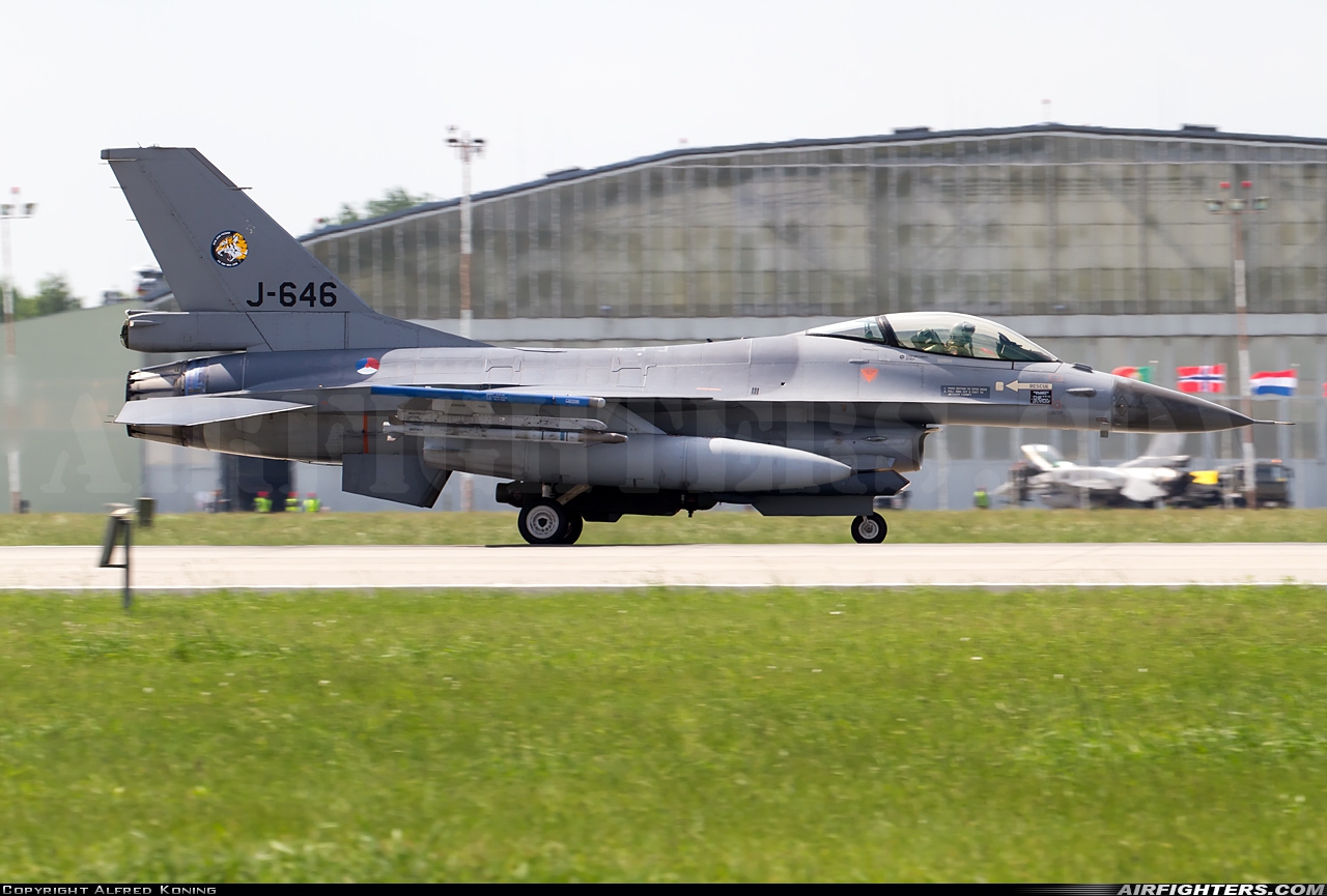 Netherlands - Air Force General Dynamics F-16AM Fighting Falcon J-646 at Poznan / Krzesiny (EPKS), Poland