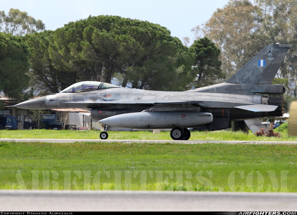 Greece - Air Force General Dynamics F-16C Fighting Falcon 528 at Andravida (Pyrgos -) (PYR / LGAD), Greece