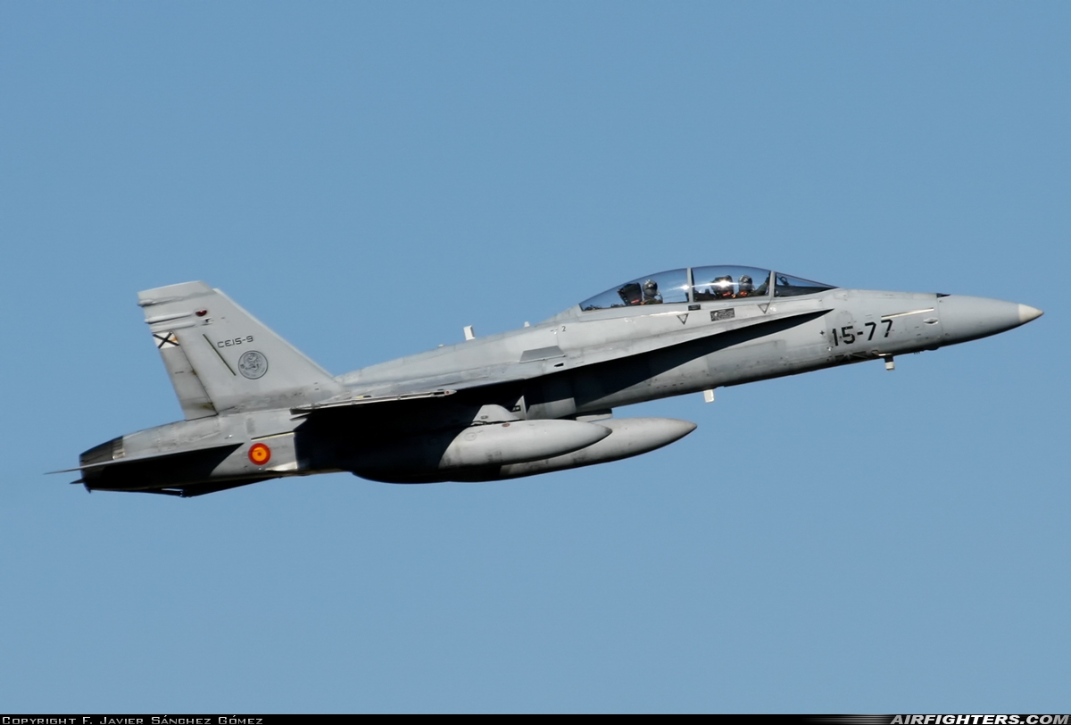 Spain - Air Force McDonnell Douglas CE-15 Hornet (EF-18B+) CE.15-09 at Madrid - Torrejon (TOJ / LETO), Spain
