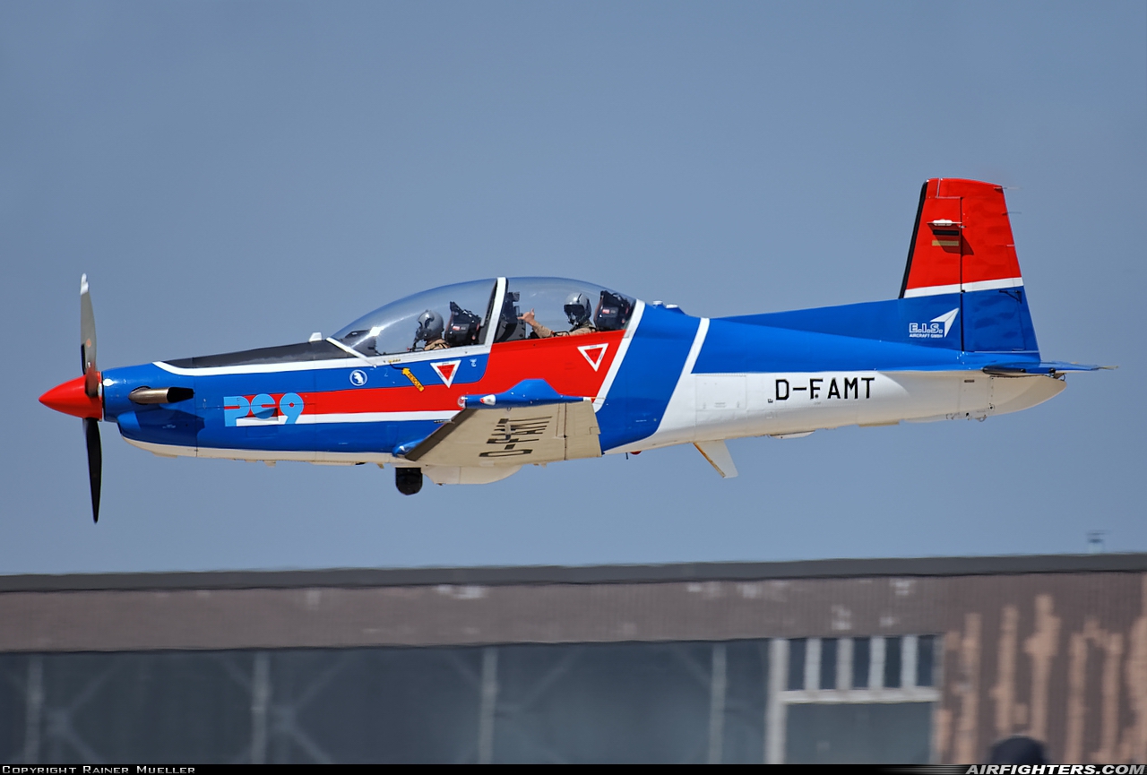 Company Owned - E.I.S. Aircraft GmbH Pilatus PC-9B D-FAMT at Wunstorf (ETNW), Germany