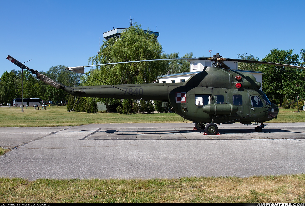 Poland - Army Mil Mi-2URP-G 7840 at Inowroclaw (- Latkowo) (EPIN / EPIR), Poland