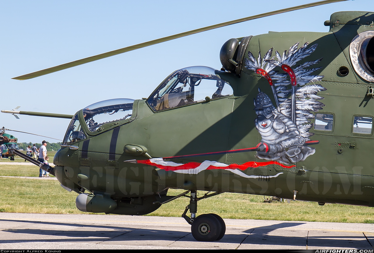 Poland - Army Mil Mi-35 (Mi-24V) 741 at Inowroclaw (- Latkowo) (EPIN / EPIR), Poland