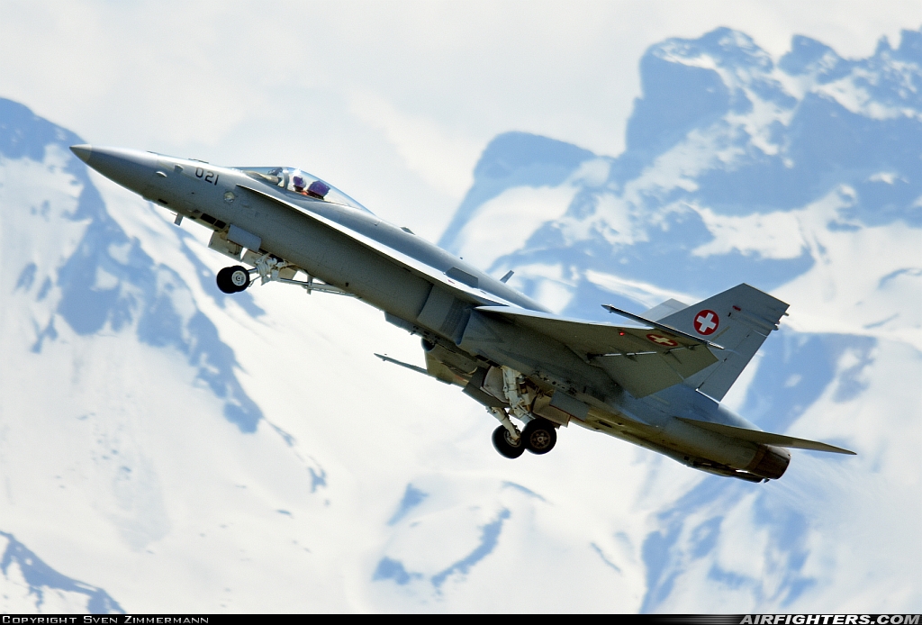 Switzerland - Air Force McDonnell Douglas F/A-18C Hornet J-5021 at Emmen (EML / LSME), Switzerland