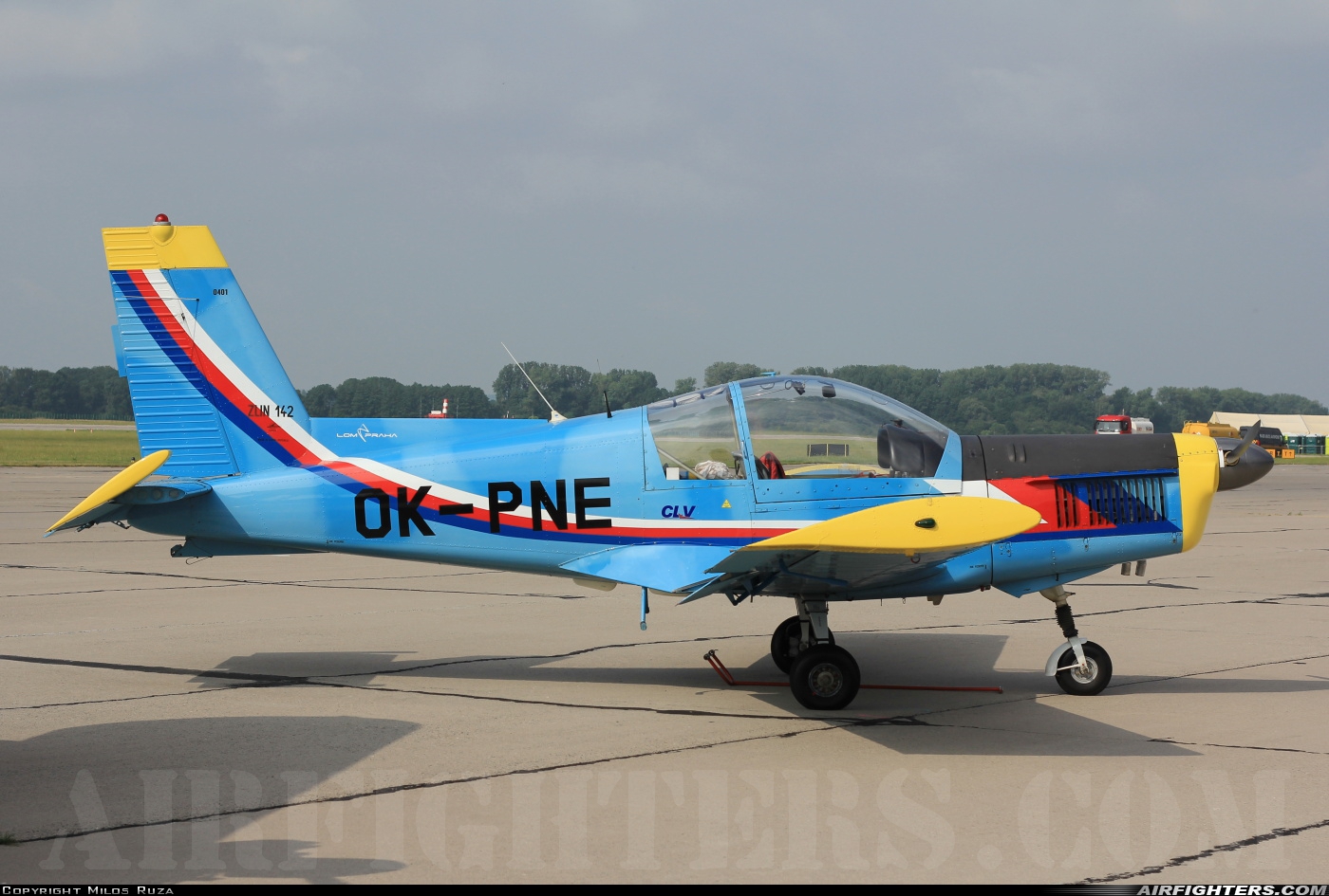 Czech Republic - Air Force Zlin Z-142C AF OK-PNE at Pardubice (PED / LKPD), Czech Republic