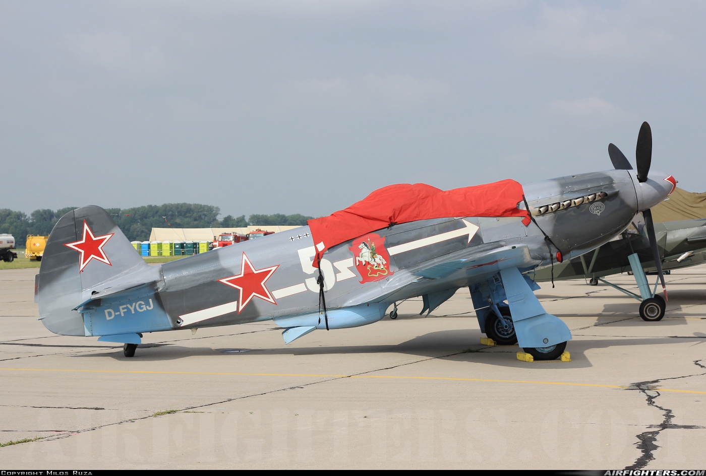 Private Yakovlev Yak-3U D-FYGJ at Pardubice (PED / LKPD), Czech Republic