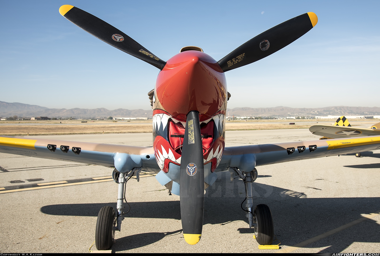 Private Curtiss Kittyhawk IA (P-40E) NX94466 at Chino (CNO), USA