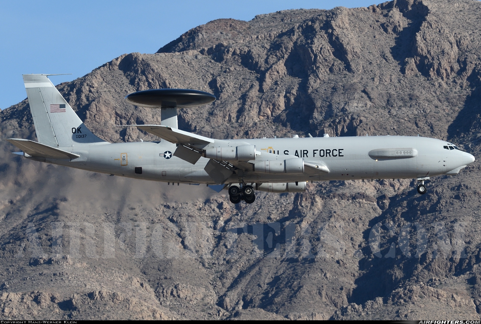 USA - Air Force Boeing E-3B Sentry (707-300) 80-0137 at Las Vegas - Nellis AFB (LSV / KLSV), USA