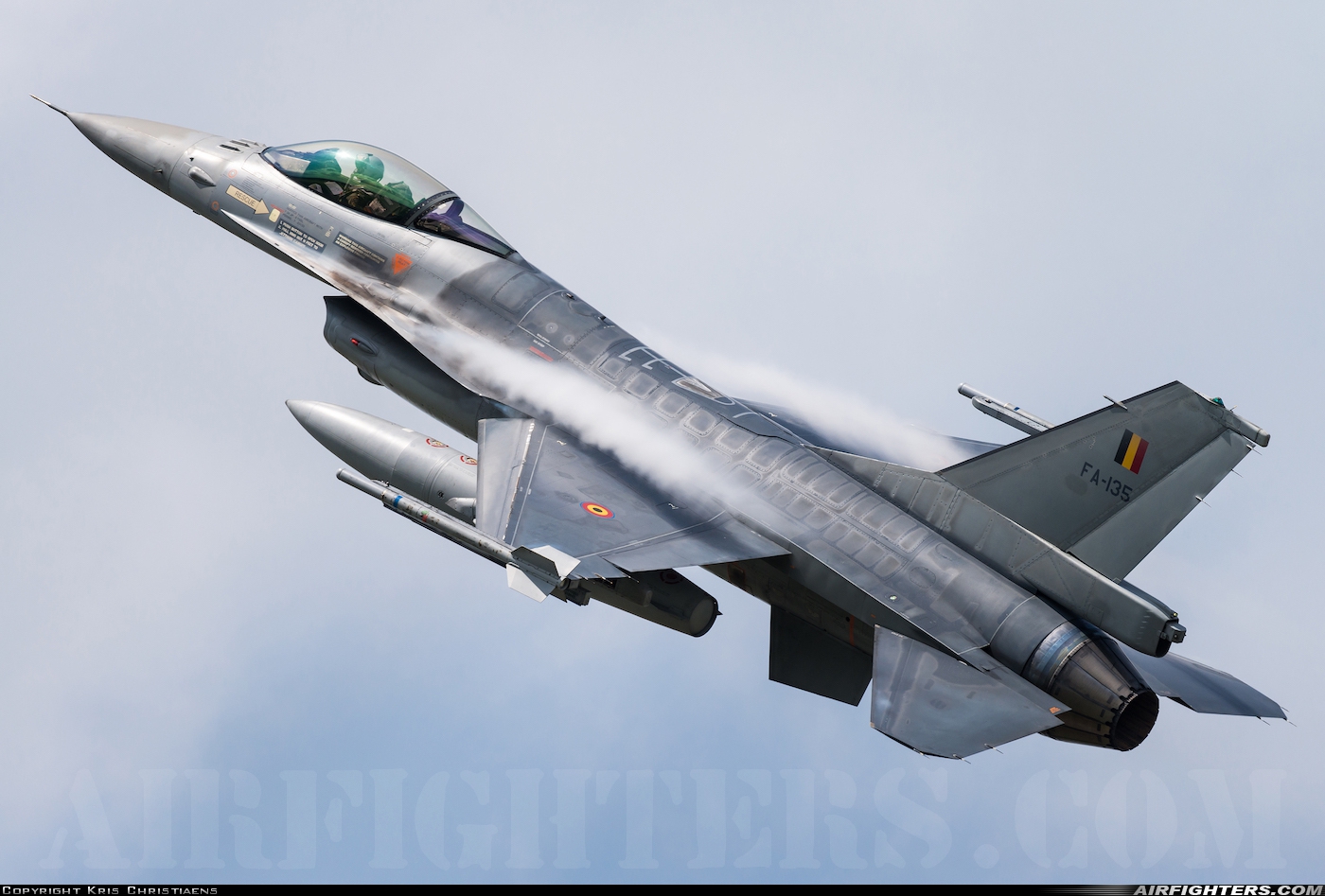 Belgium - Air Force General Dynamics F-16AM Fighting Falcon FA-135 at Florennes (EBFS), Belgium