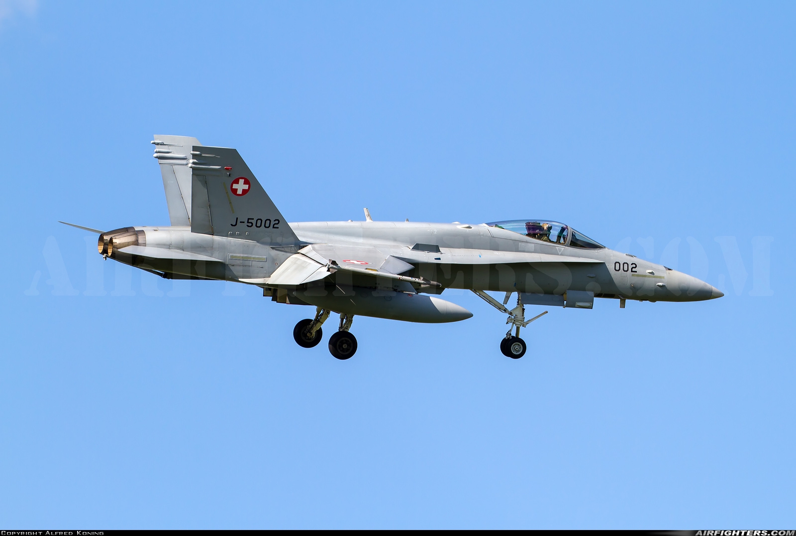 Switzerland - Air Force McDonnell Douglas F/A-18C Hornet J-5002 at Poznan / Krzesiny (EPKS), Poland