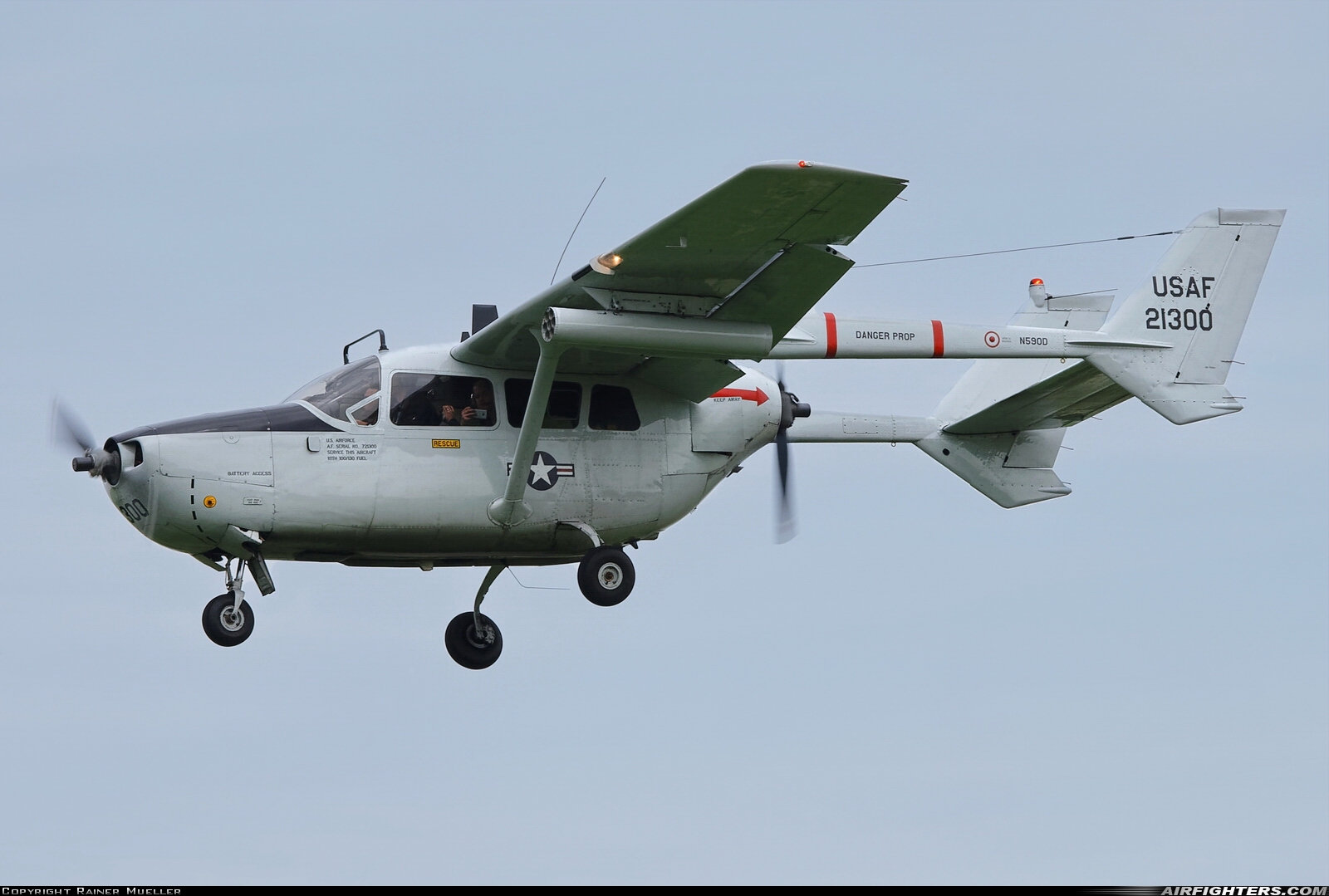 Private - Stichting Postbellum Cessna O-2A Skymaster N590D at Leeuwarden (LWR / EHLW), Netherlands