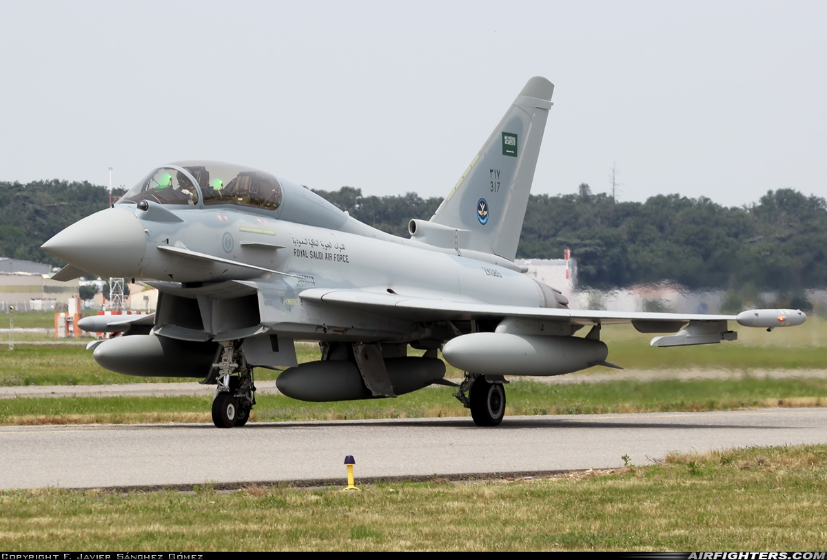 Saudi Arabia - Air Force Eurofighter Typhoon T3 ZK085 at Toulouse - Blagnac (TLS / LFBO), France