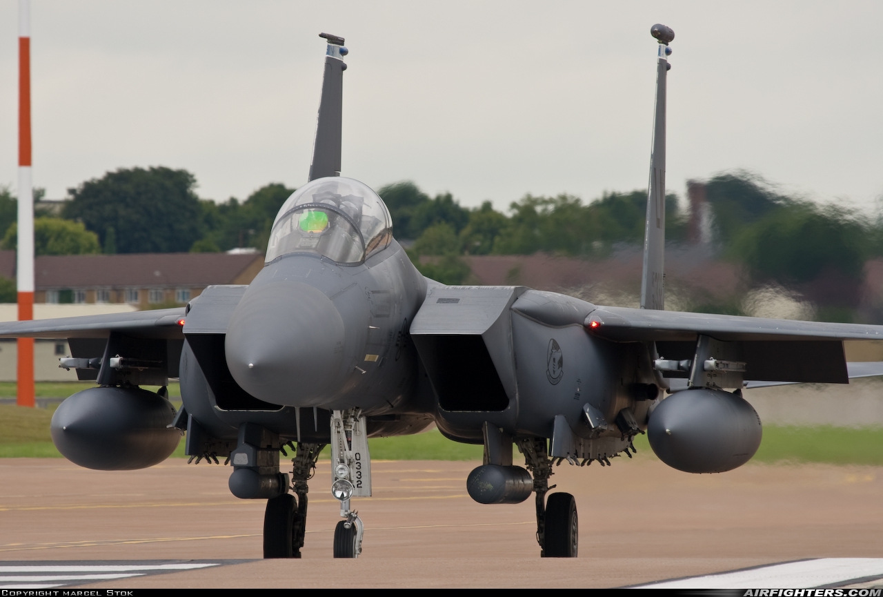 USA - Air Force McDonnell Douglas F-15E Strike Eagle 91-0332 at Fairford (FFD / EGVA), UK